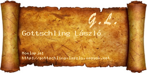 Gottschling László névjegykártya
