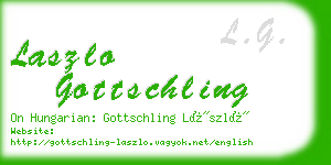 laszlo gottschling business card